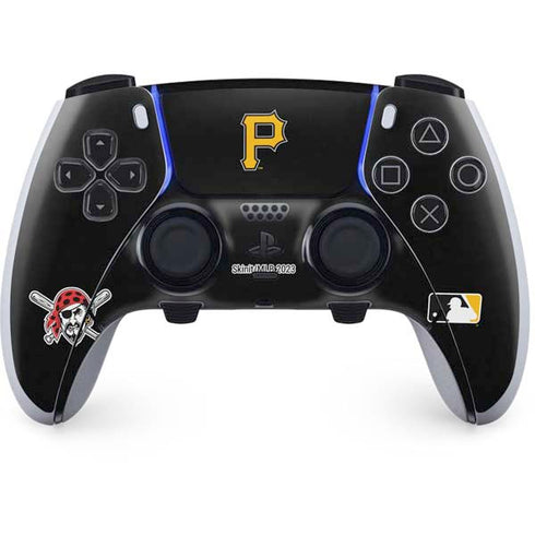 MLB Pittsburgh Pirates - Solid Distressed PS5 DualSense Edge Pro Controller Skin