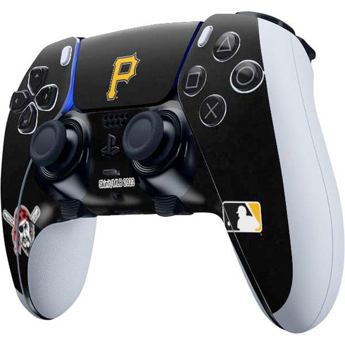 MLB Pittsburgh Pirates - Solid Distressed PS5 DualSense Edge Pro Controller Skin