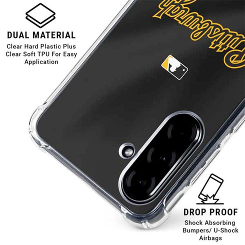 MLB Pittsburgh Pirates Alternate/Away Jersey Galaxy A36 5G Clear Case