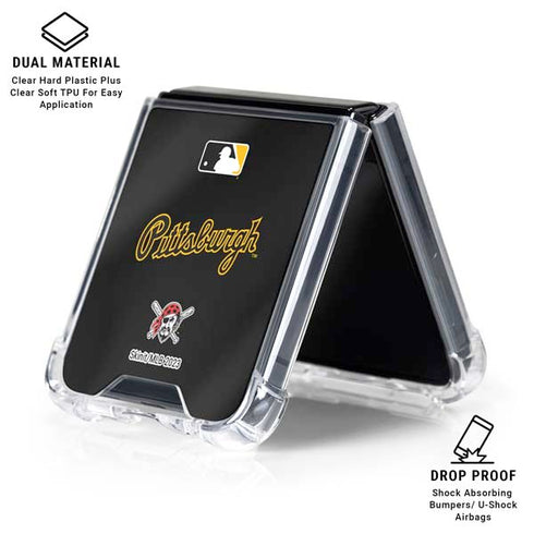 MLB Pittsburgh Pirates Alternate/Away Jersey Galaxy Z Flip7 Clear Case