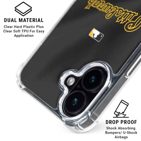 MLB Pittsburgh Pirates Alternate/Away Jersey iPhone 16 Plus Clear Case