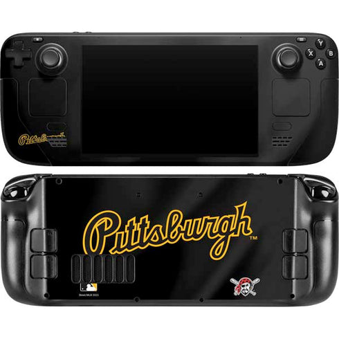 MLB Pittsburgh Pirates Alternate/Away Jersey Steam Deck Handheld Gaming Computer OLED Skin