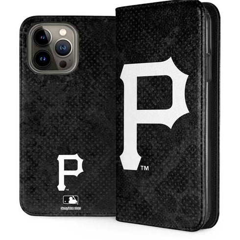 MLB Pittsburgh Pirates Dark Wash iPhone 13 Pro Max Folio Case