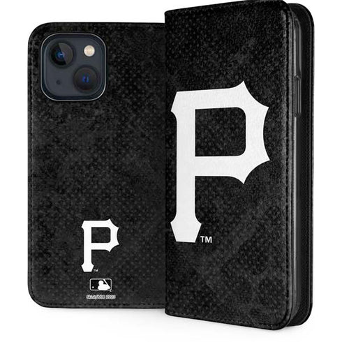 MLB Pittsburgh Pirates Dark Wash iPhone 15 Plus Folio Case