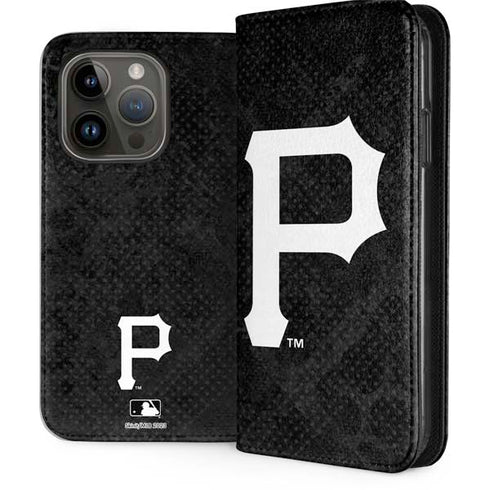 MLB Pittsburgh Pirates Dark Wash iPhone 15 Pro Folio Case