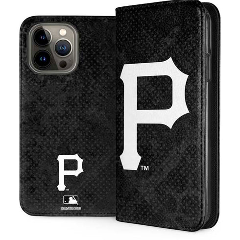 MLB Pittsburgh Pirates Dark Wash iPhone 15 Pro Max Folio Case