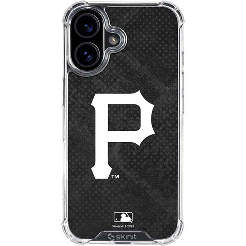MLB Pittsburgh Pirates Dark Wash iPhone 16 Plus Clear Case