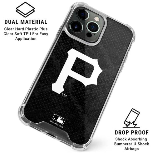 MLB Pittsburgh Pirates Dark Wash iPhone 16 Pro Max Clear Case