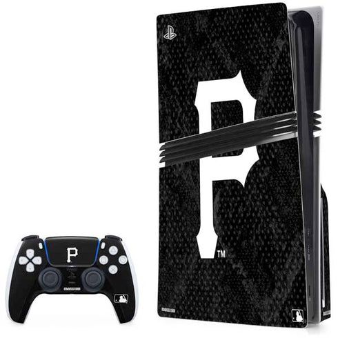 MLB Pittsburgh Pirates Dark Wash PS5 Pro Disk Bundle Skin