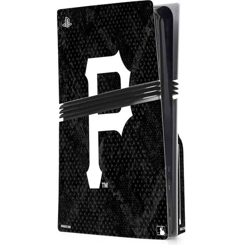 MLB Pittsburgh Pirates Dark Wash PS5 Pro Disk Console Skin