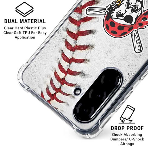 MLB Pittsburgh Pirates Game Ball Galaxy A36 5G Clear Case