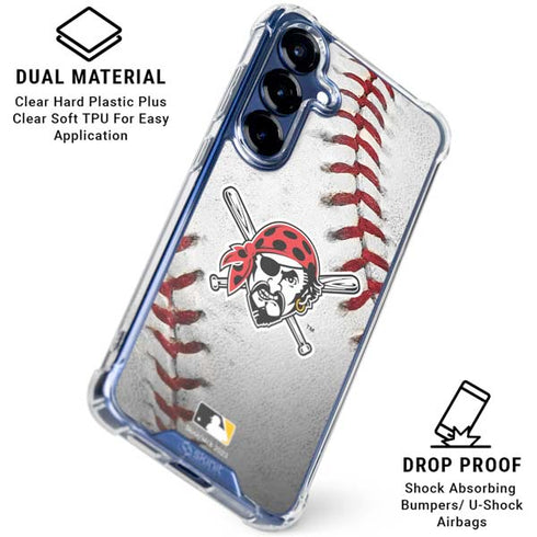 MLB Pittsburgh Pirates Game Ball Galaxy S25 Plus Clear Case
