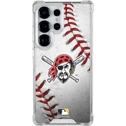 MLB Pittsburgh Pirates Game Ball Galaxy S25 Ultra Clear Case