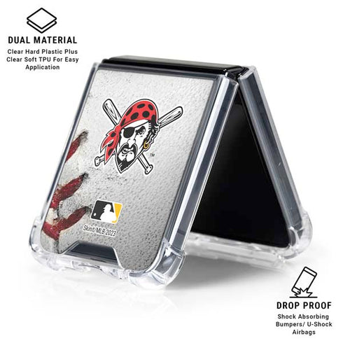MLB Pittsburgh Pirates Game Ball Galaxy Z Flip6 Clear Case