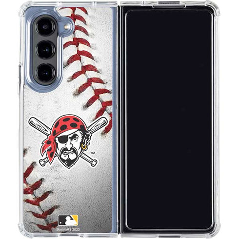 MLB Pittsburgh Pirates Game Ball Galaxy Z Fold5 5G Clear Case