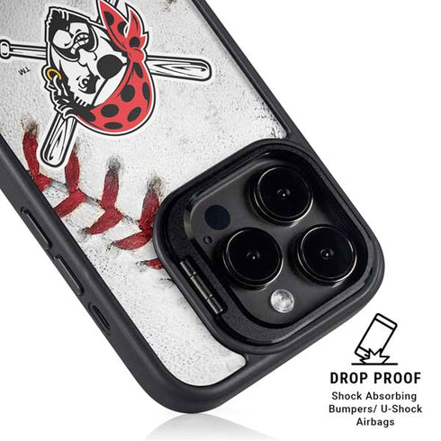 MLB Pittsburgh Pirates Game Ball iPhone 13 Pro Kickstand Case