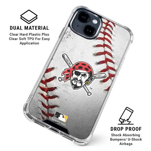 MLB Pittsburgh Pirates Game Ball iPhone 15 Clear Case