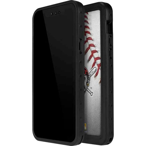 MLB Pittsburgh Pirates Game Ball iPhone 15 Plus Waterproof Case