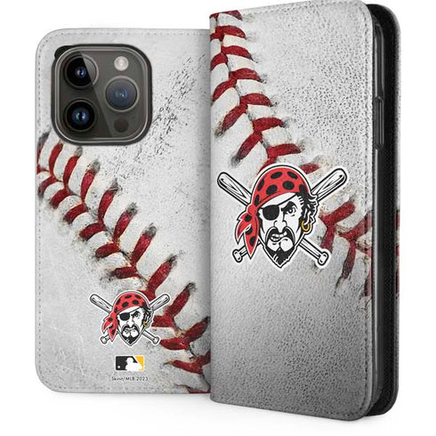 MLB Pittsburgh Pirates Game Ball iPhone 15 Pro Folio Case
