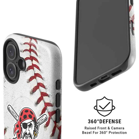 MLB Pittsburgh Pirates Game Ball iPhone 16 Magsafe Impact Case