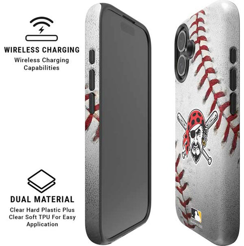 MLB Pittsburgh Pirates Game Ball iPhone 16 Magsafe Impact Case