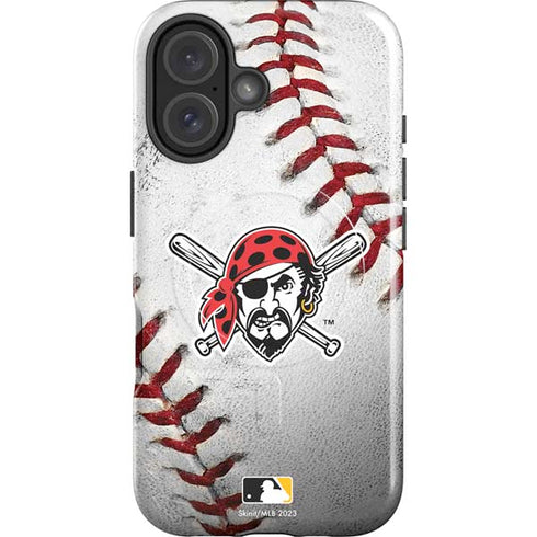 MLB Pittsburgh Pirates Game Ball iPhone 16 Plus Magsafe Impact Case