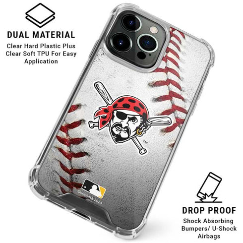 MLB Pittsburgh Pirates Game Ball iPhone 16 Pro Max Clear Case