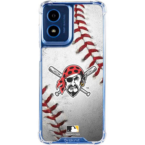 MLB Pittsburgh Pirates Game Ball Moto G Play 4G (2024) Clear Case
