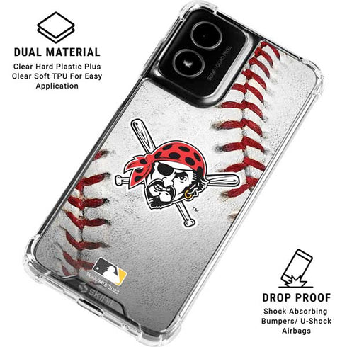 MLB Pittsburgh Pirates Game Ball Moto G Power 5G (2024) Clear Case
