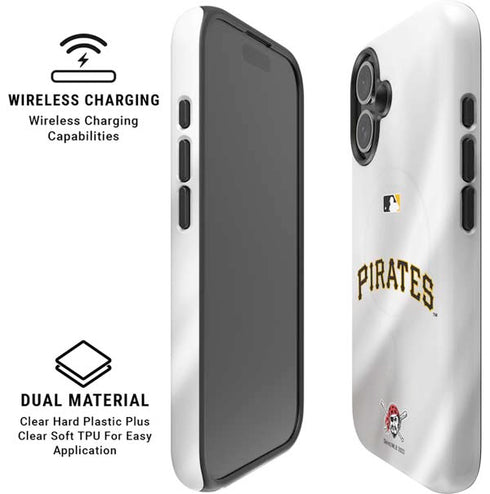 MLB Pittsburgh Pirates Jersey Home iPhone 16 Magsafe Impact Case