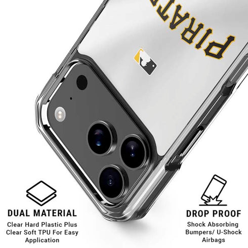 MLB Pittsburgh Pirates Jersey Home iPhone 18 Pro Clear Case