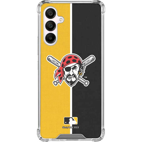 MLB Pittsburgh Pirates Split Galaxy A16 5G Clear Case