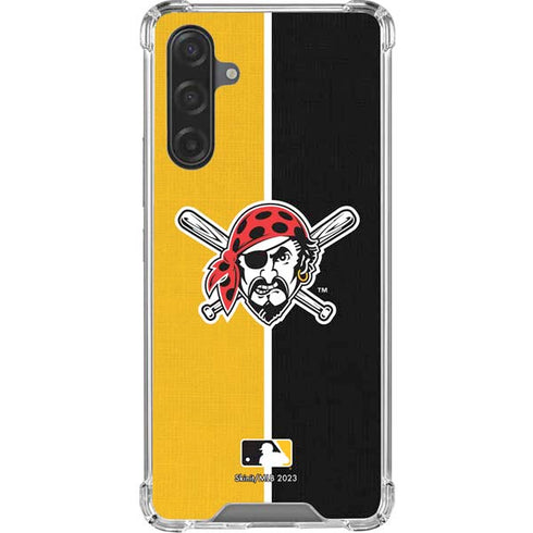 MLB Pittsburgh Pirates Split Galaxy A17 Clear Case