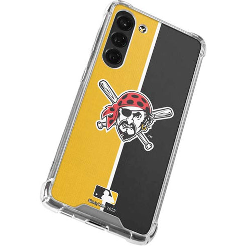 MLB Pittsburgh Pirates Split Galaxy S24 FE Clear Case