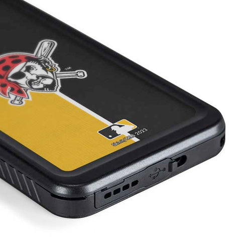 MLB Pittsburgh Pirates Split Galaxy S24 Plus Waterproof Case