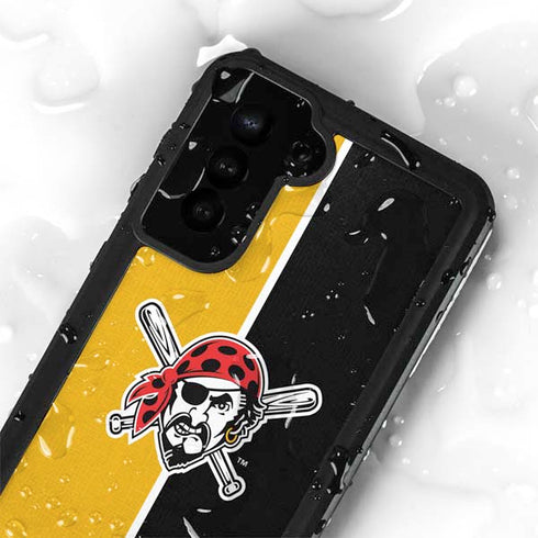 MLB Pittsburgh Pirates Split Galaxy S24 Plus Waterproof Case