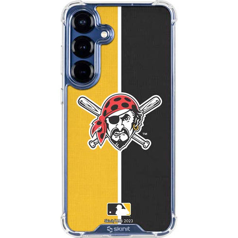 MLB Pittsburgh Pirates Split Galaxy S25 Plus Clear Case