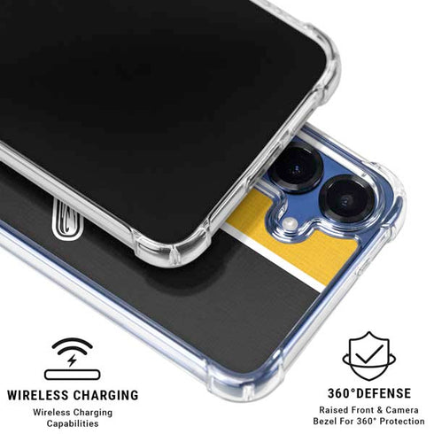 MLB Pittsburgh Pirates Split Galaxy S25 Plus Clear Case