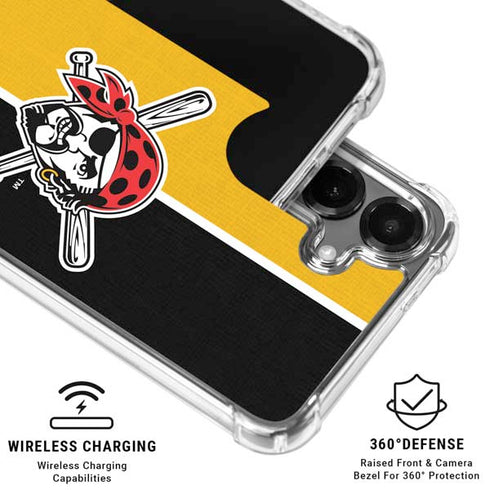 MLB Pittsburgh Pirates Split Galaxy S26 Plus Clear Case