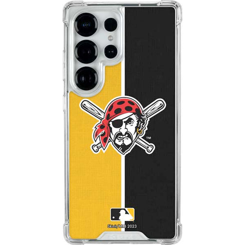 MLB Pittsburgh Pirates Split Galaxy S26 Ultra Clear Case