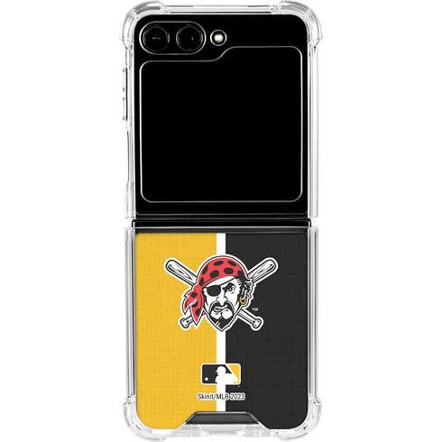MLB Pittsburgh Pirates Split Galaxy Z Flip6 Clear Case