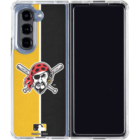 MLB Pittsburgh Pirates Split Galaxy Z Fold5 5G Clear Case