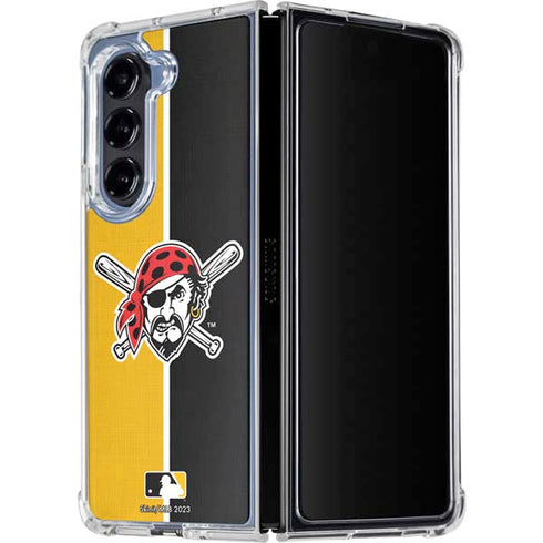 MLB Pittsburgh Pirates Split Galaxy Z Fold5 5G Clear Case