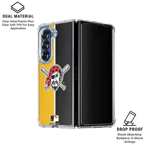 MLB Pittsburgh Pirates Split Galaxy Z Fold7 Clear Case