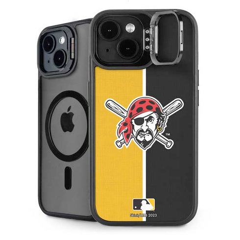 MLB Pittsburgh Pirates Split iPhone 15 Plus Kickstand Case