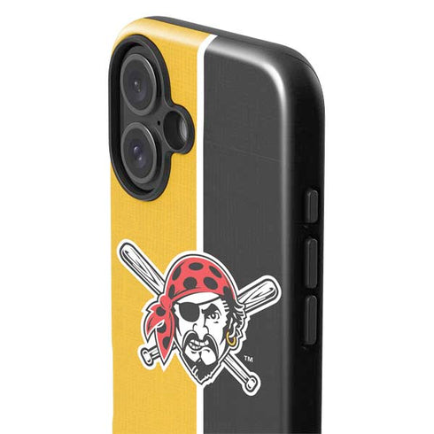MLB Pittsburgh Pirates Split iPhone 16 Plus Impact Case
