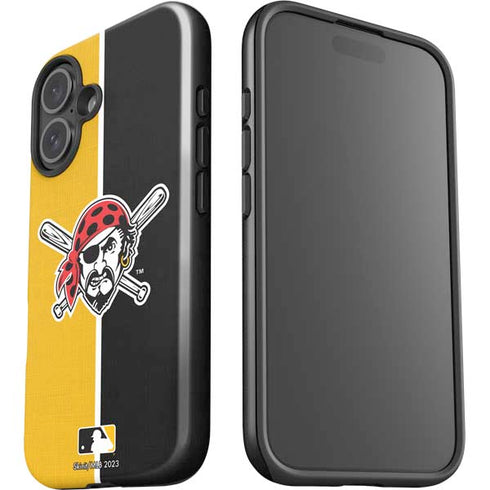 MLB Pittsburgh Pirates Split iPhone 16 Plus Impact Case