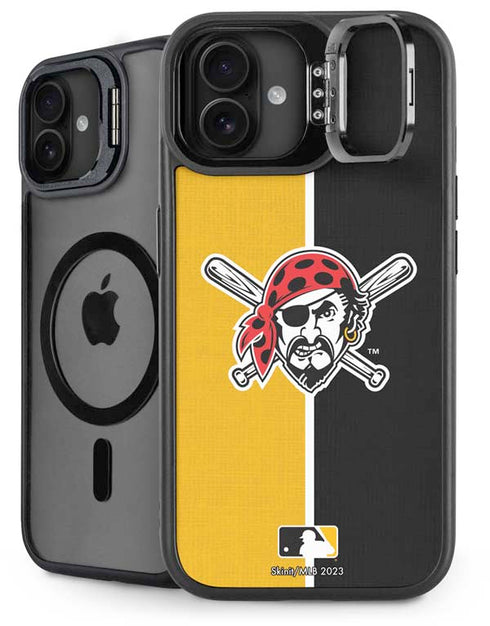 MLB Pittsburgh Pirates Split iPhone 16 Plus Kickstand Case