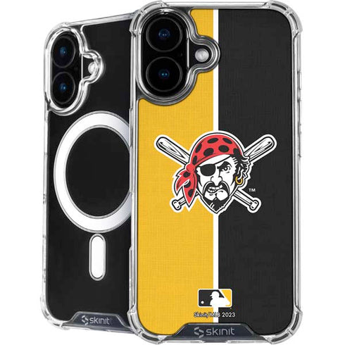 MLB Pittsburgh Pirates Split iPhone 16 Plus MagSafe Case