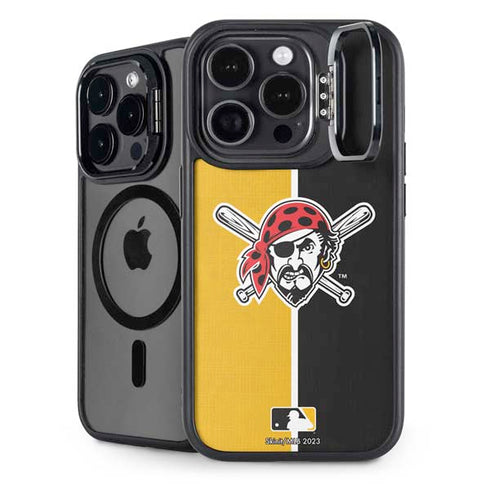 MLB Pittsburgh Pirates Split iPhone 16 Pro Kickstand Case
